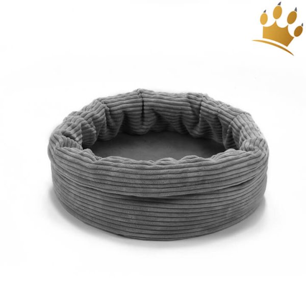 Hundenest Cordie Rund Grau