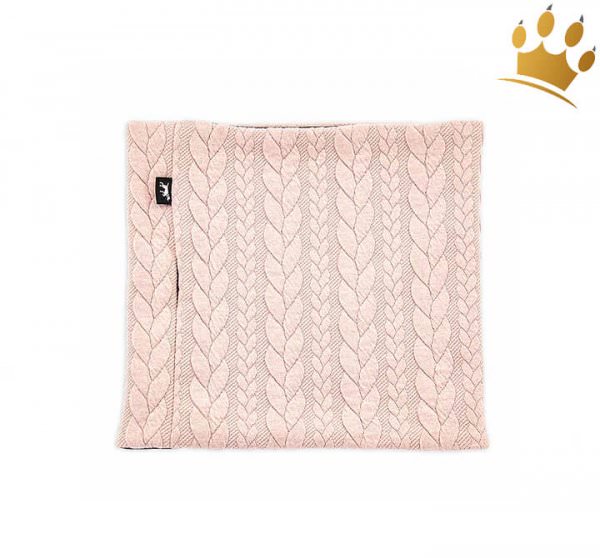 Hunde-Loop Schal Zopfli Rosa