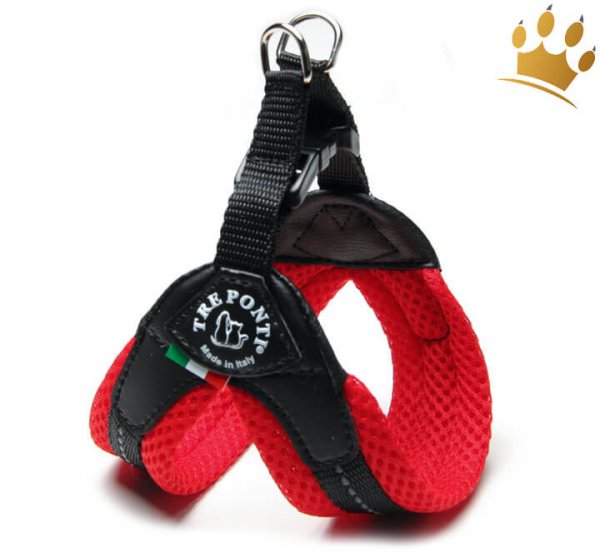 Tre Ponti Hundegeschirr Soft Mesh Rot