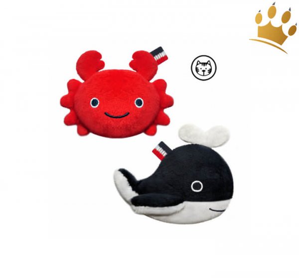 Hundespielzeug Fun kleiner Wal mit Krabbe