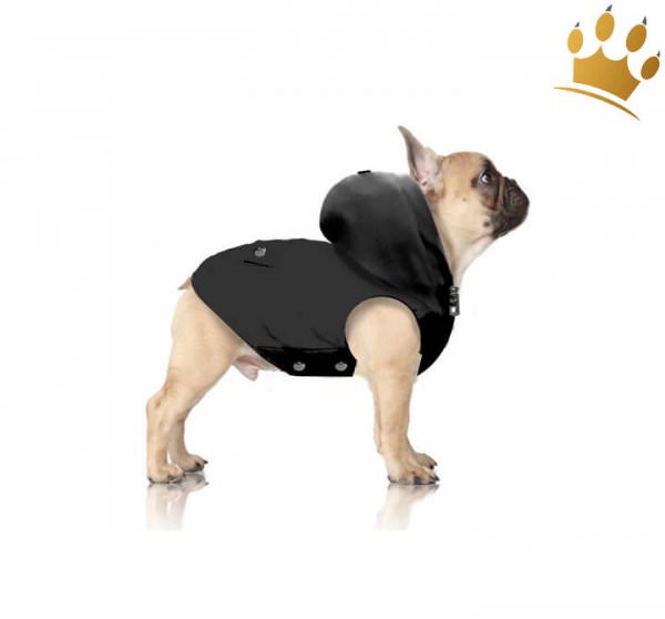 Milk & Pepper Gallagher Hunderegenmantel Schwarz