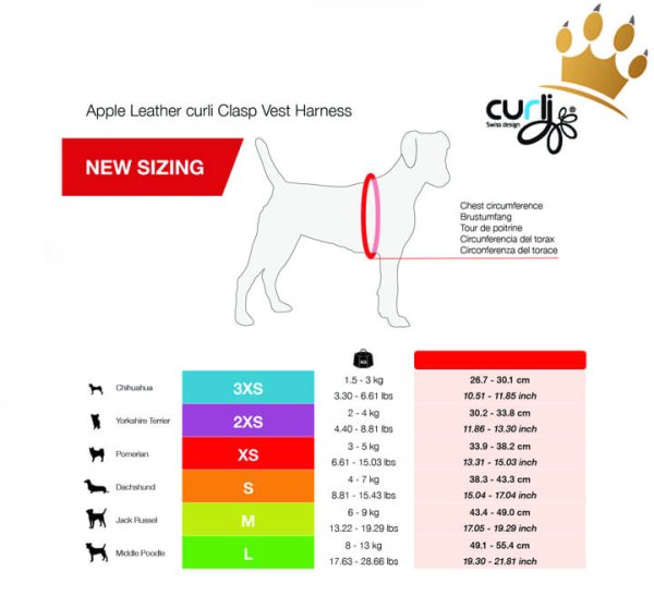Curli© Geschirr Clasp Apfel Braun