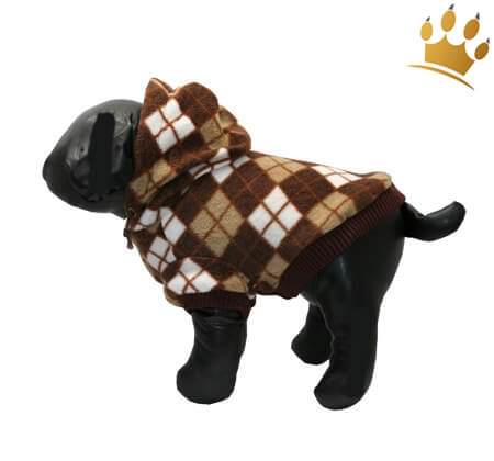 Hundejacke Checker choco