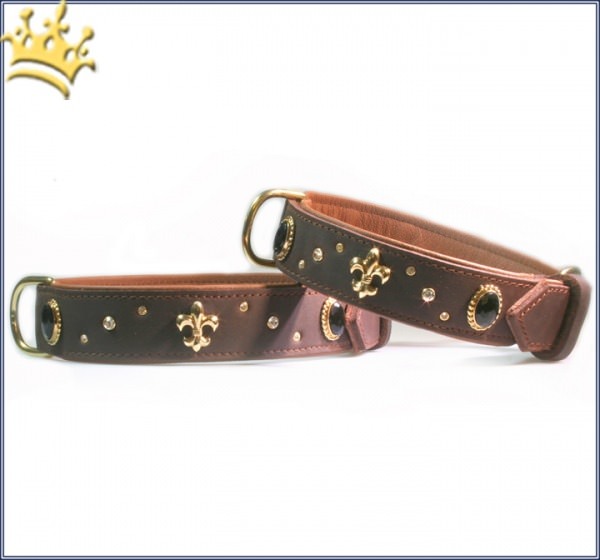 Hundehalsband Wellington Braun