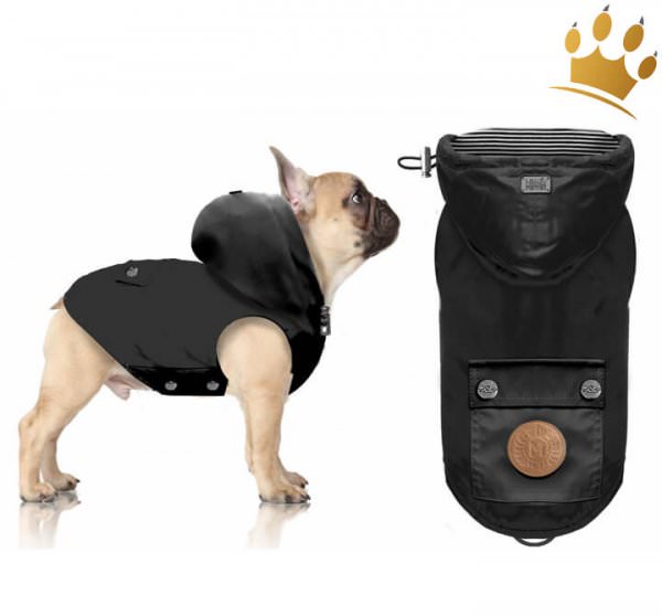 Milk & Pepper Gallagher Hunderegenmantel Schwarz