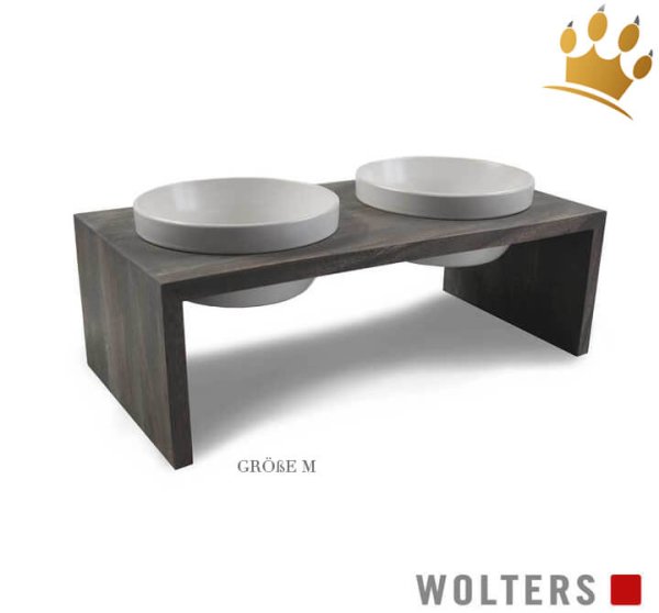 Premium Doppelnapf Gohan Grau