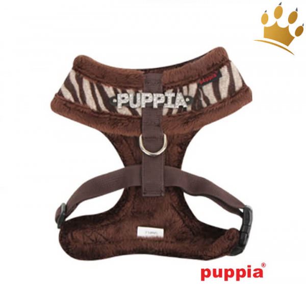 Puppia Softgeschirr Modern Zebra Braun