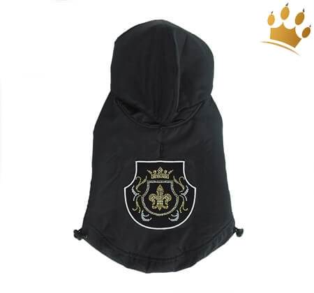 Mopsmantel Royal Fleur Black