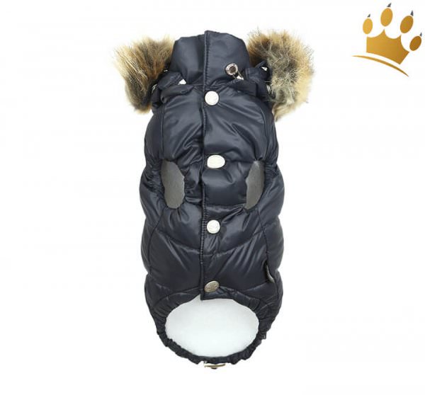 Puppyangel Hundemantel Down Hood Schwarz