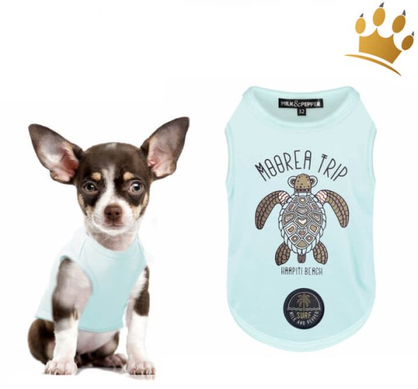 Milk & Pepper Manea Hunde-T-Shirt Green