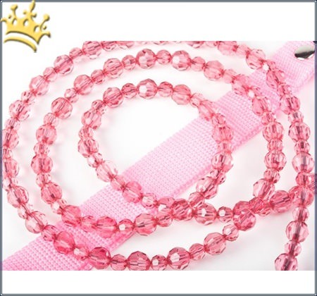 Designer-Hundeschmuckleine Rose