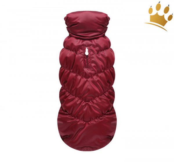Puppy Angel Hundemantel Luxury Faux Down Weinrot