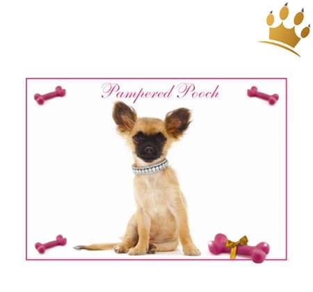 Hundenapfunterlage Chihuahua Pink