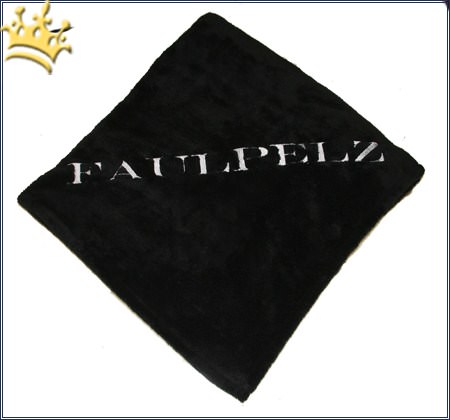 Hundedecke Faulpelz Schwarz/Silber