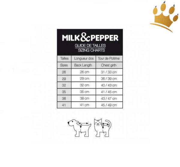 Milk & Pepper Hunderegenmantel Austin