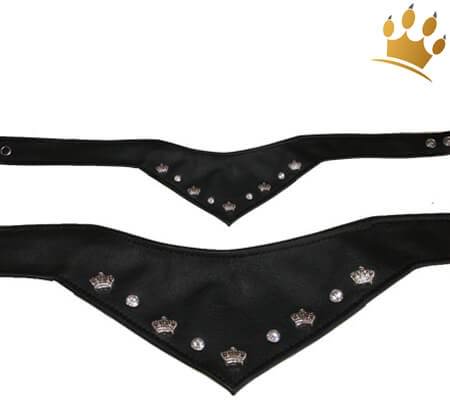 Hundebandana Luxury Strass Black