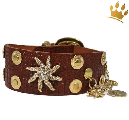 Hundehalsband Estrella de Mar Braun