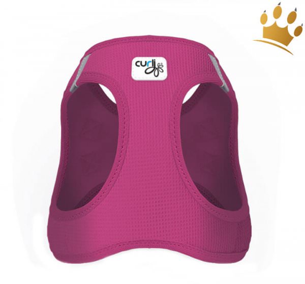 Curli© Vest Softgeschirr SE17 Air-Mesh + Nylon Leine Berry