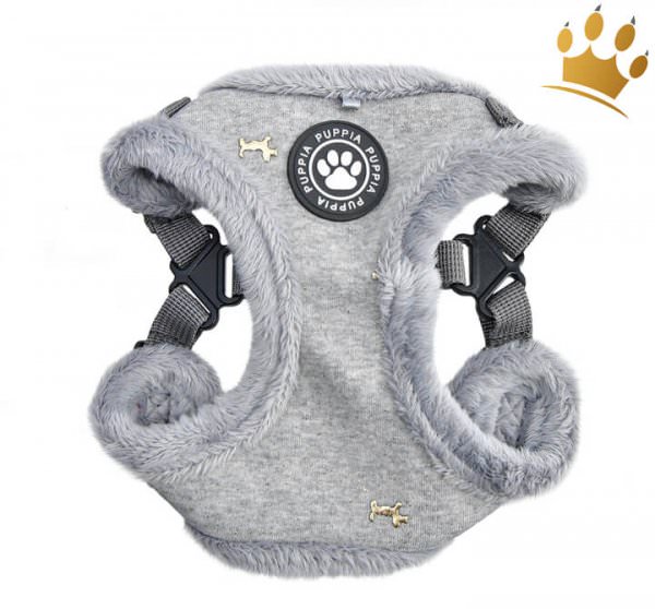 Puppia Step-In Geschirr Pia verstellbar Grau