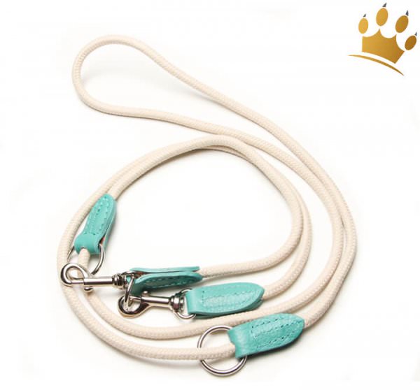 Malucchi Hundeleine Movie Nylon Beige/Türkis