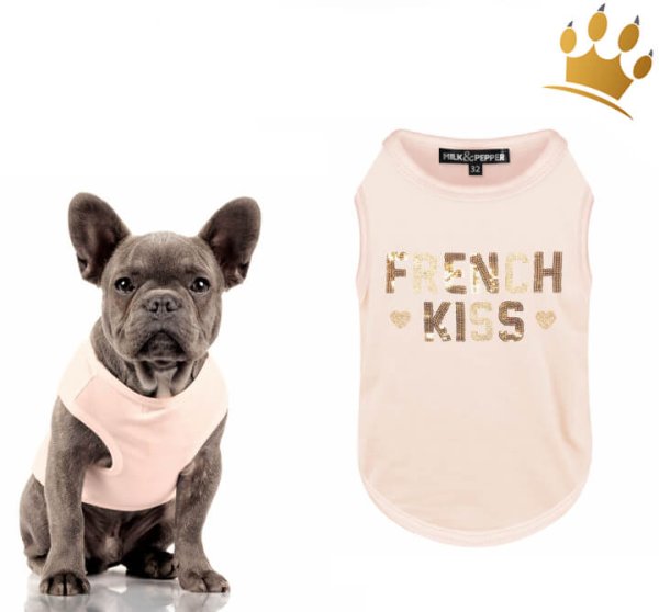 Milk & Pepper Chloe Bully Hunde-T-Shirt Rosa