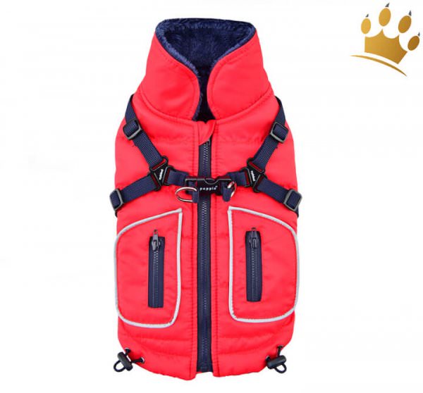 Puppia Hundemantel Pioneer Rot