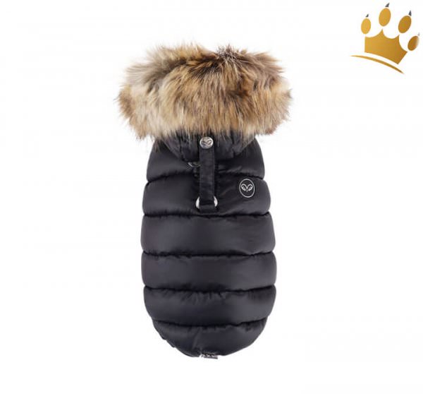 Puppyangel Hundeweste Double Down Hood Schwarz