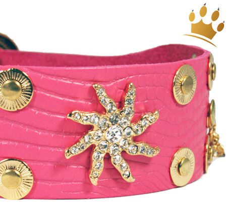 Hundehalsband Estrella de Mar Pink Detail