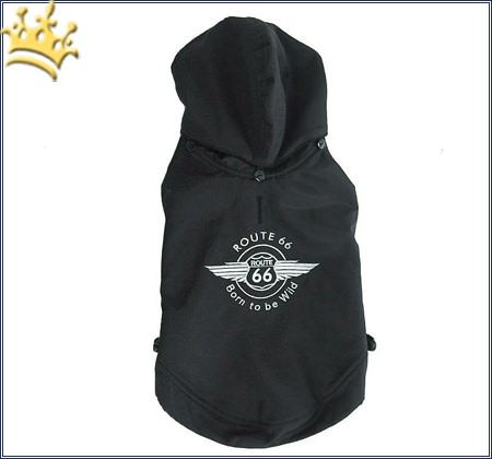 Hundemantel Route 66 Black