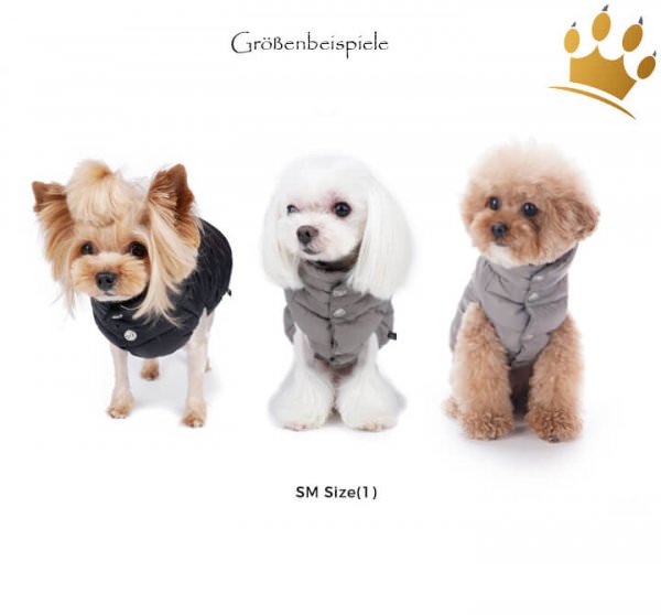 Puppyangel Hundemantel NEW Love Faux Schwarz