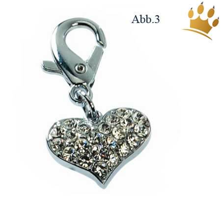 Schmuckanhänger Herz voll Strass