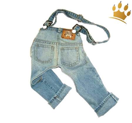 Hundehose mit Trägern Light Blue