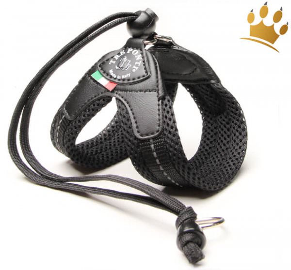 Tre Ponti Hundegeschirr Soft Mesh Strap Schwarz