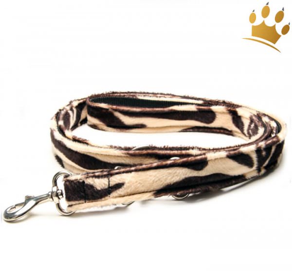 Fell-Leinen Zebra Hellbraun
