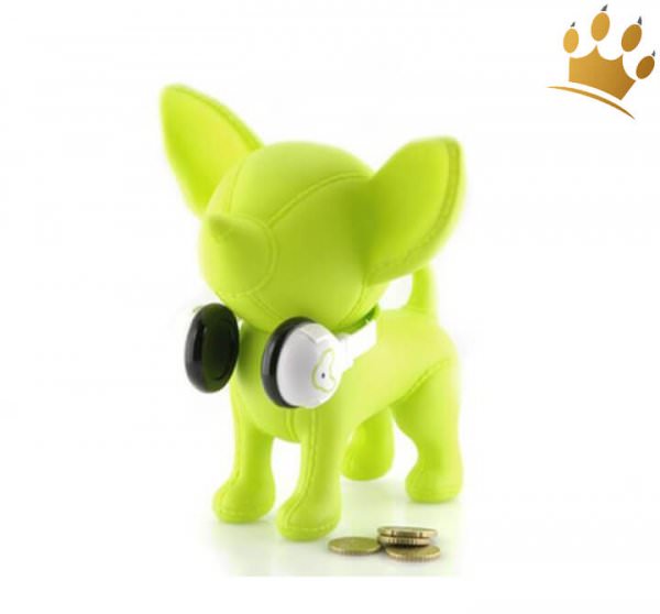 Hundespardose Chihuahua Goes Music Gelb