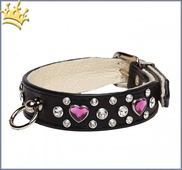 Hundehalsband Heartbreaker Miami Schwarz