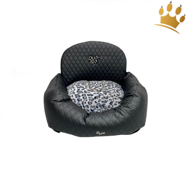 Hundeautositz Luxury Car Drive Square Black Molto Carina Leo Grey