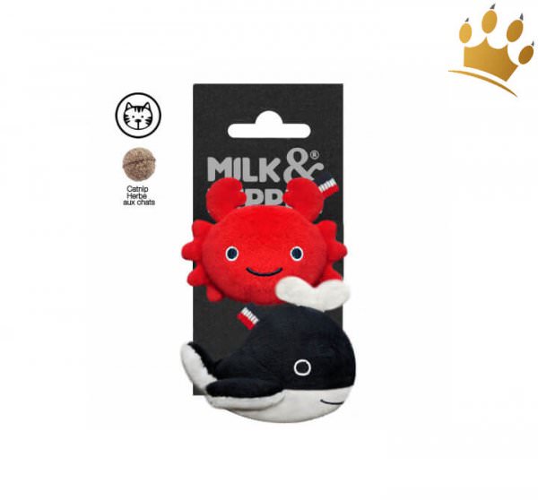 Hundespielzeug Fun kleiner Wal mit Krabbe