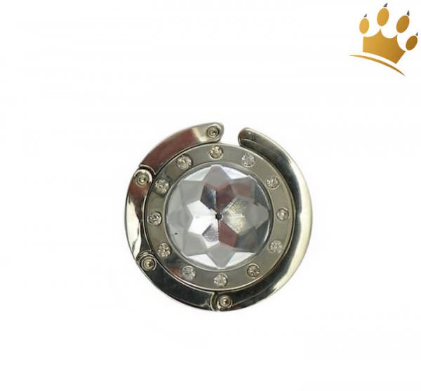 Exklusiver faltbarer Handtaschenhalter Klar