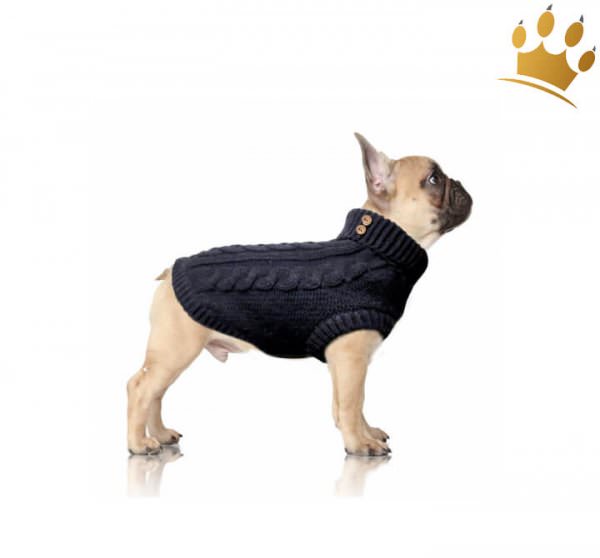 Milk & Pepper Alister Bully/Mops Hundepullover Navy Blau