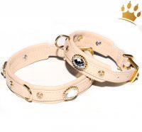 Glitzerndes Kunstleder-Halsband Mit Strass – Für Hunde & Katzen, Größe S (21-27 Cm Halsumfang)