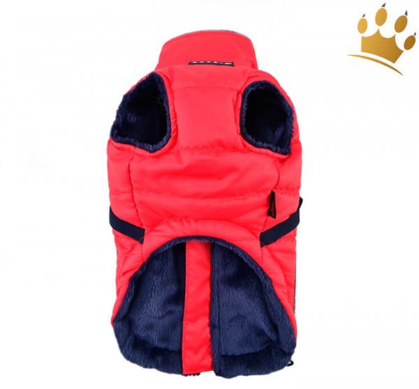 Puppia Hundemantel Pioneer Rot Bauch