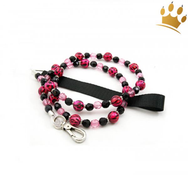 Designer-Hundeschmuckleine FabCetera Pink
