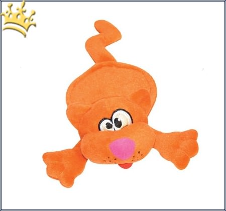 Hundespielzeug Cat Orange mit lautlos Squeaker