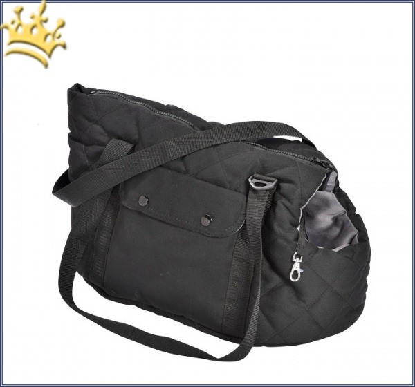 Hundetasche Bicolore Promenade Schwarz