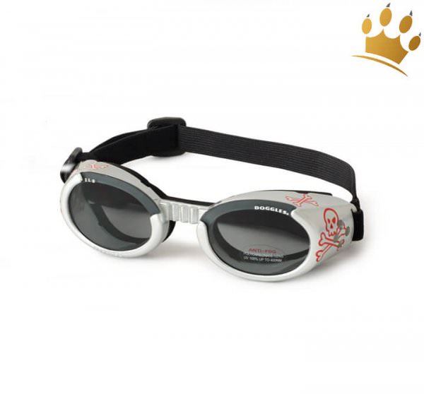 Doggles® Hundesonnenbrille Silver Skull ILS