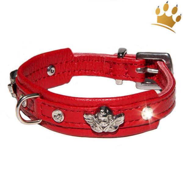 Hundehalsband Angel Petite Rot